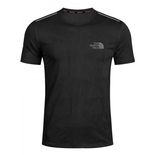 Noth fac training jersey sportswear uniform men's soccer shirt football casual short sleeve sport black t-shirt 2023-2024
